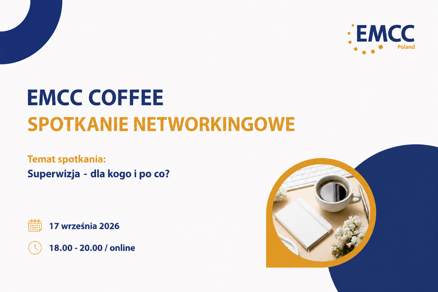 EMCC Coffee – rozmowa o superwizji | 17.09.2026