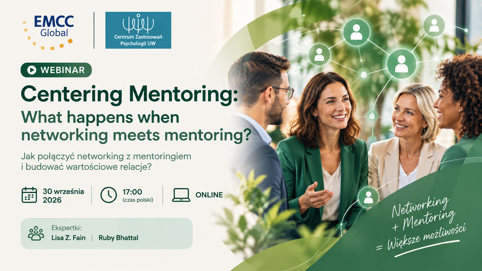 Webinar EMCC Global: jak połączyć networking z mentoringiem? | 30 września